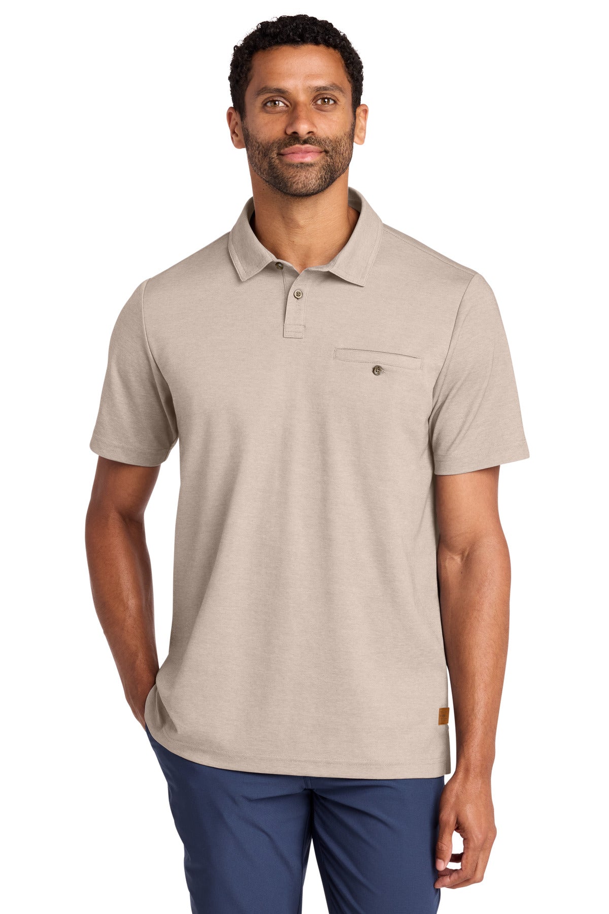 Custom Embroidered TravisMathew Polos/Knits in Portabella Heather