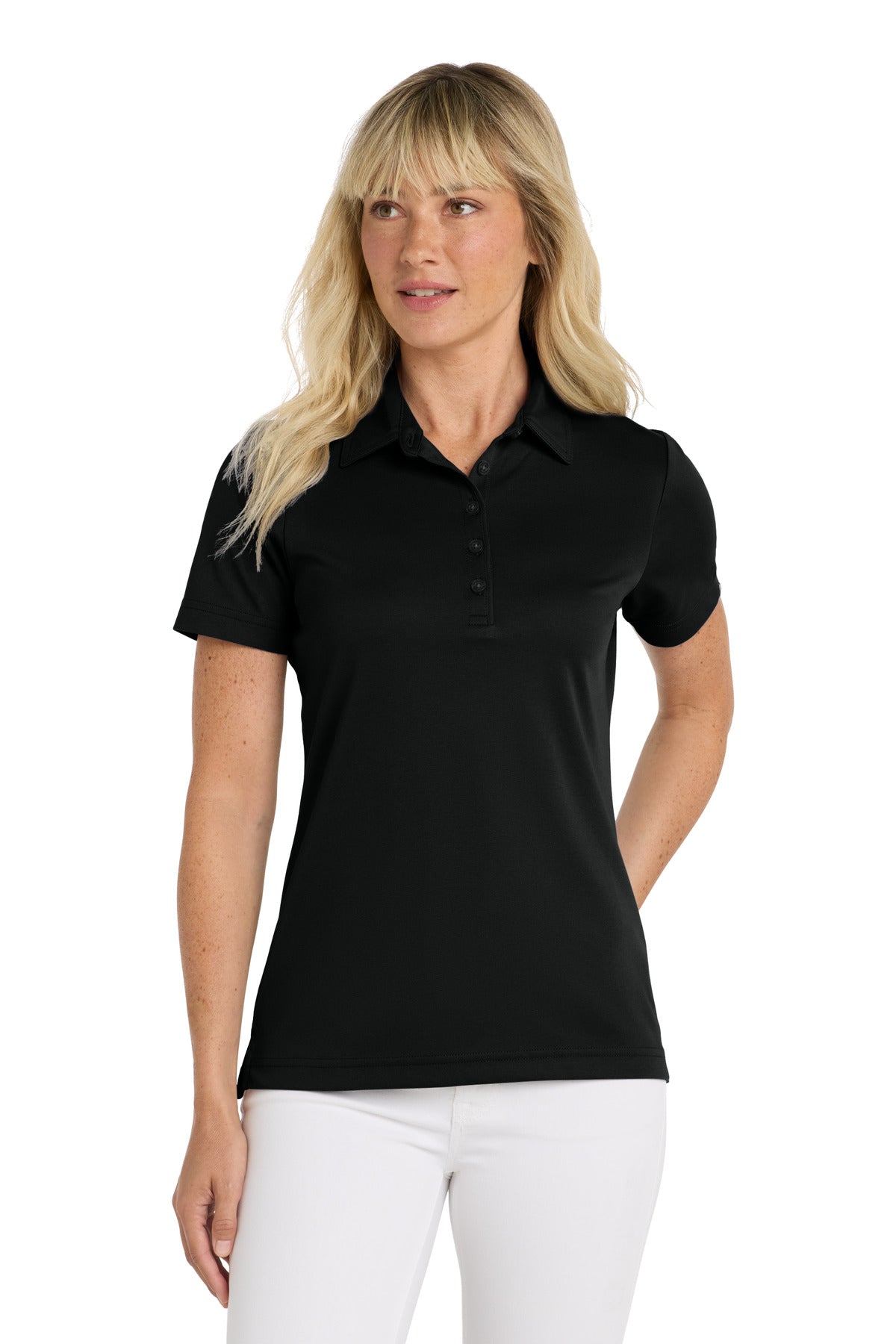 Custom Embroidered TravisMathew Polos/Knits in Black