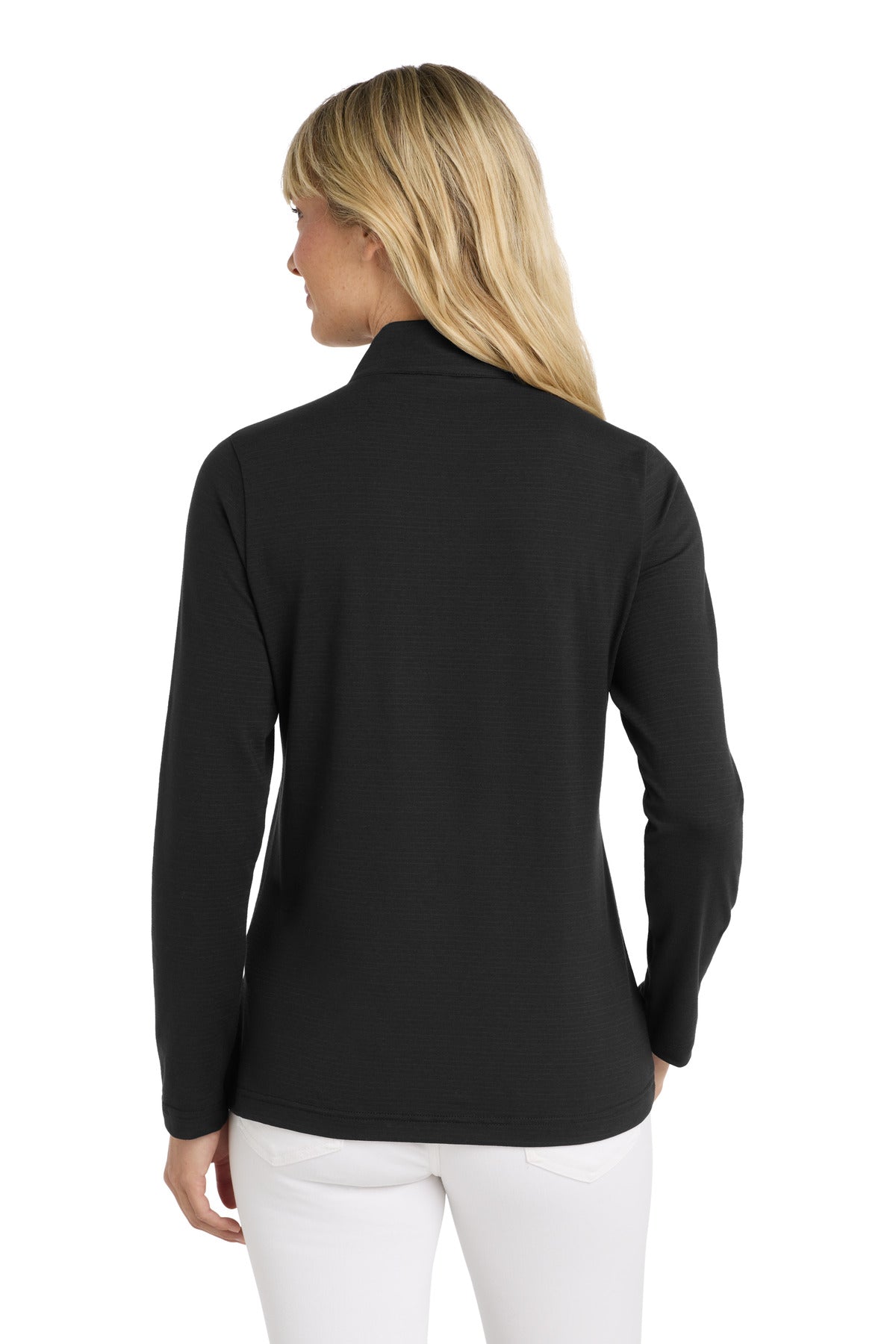 Custom Embroidered TravisMathew Women's Crestview 1/4-Zip TM1WW003,Black