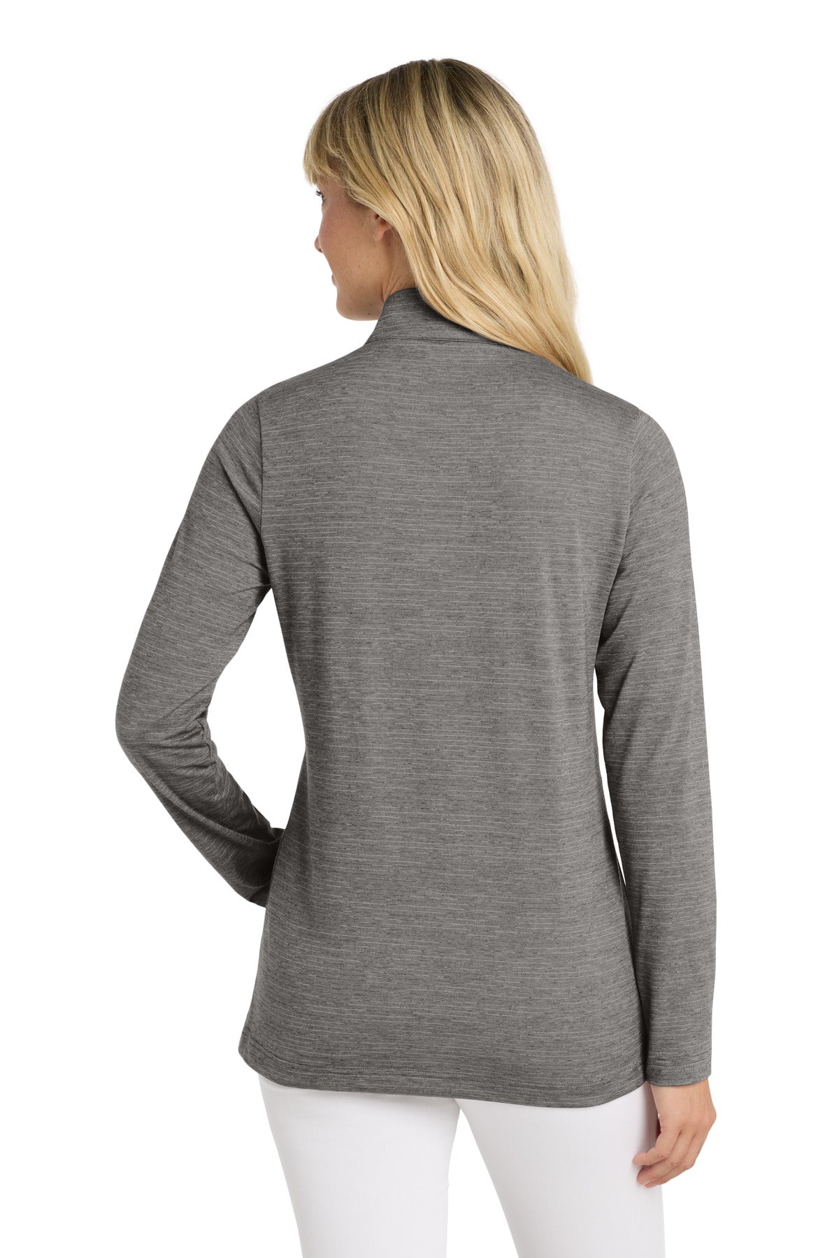 Custom Embroidered TravisMathew Women's Crestview 1/4-Zip TM1WW003,Grey Heather