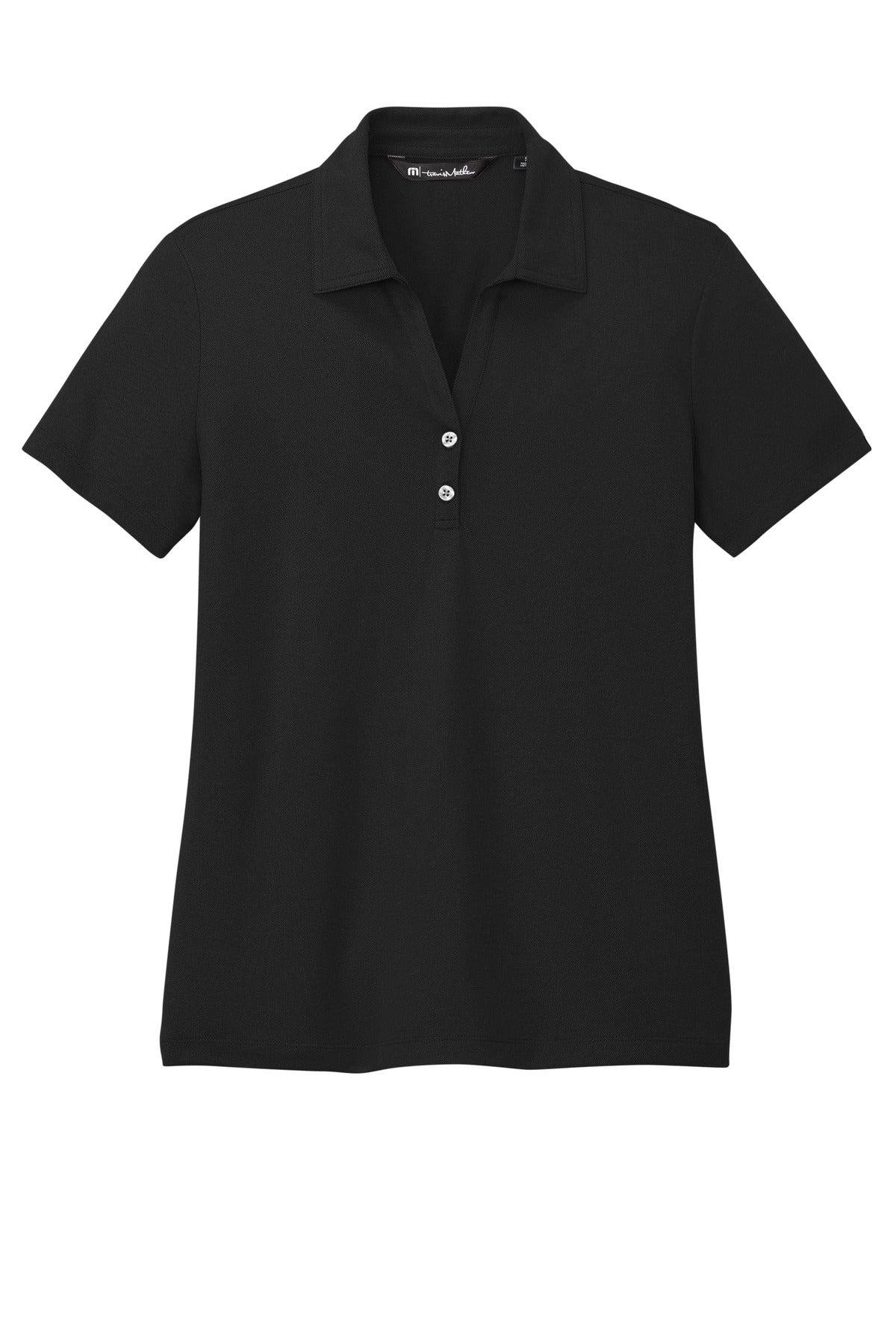 Custom Embroidered TravisMathew Polos/Knits in Black
