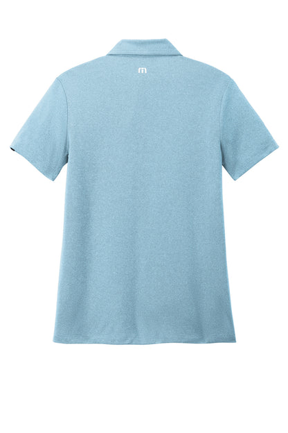 Custom Embroidered TravisMathew Polos/Knits in Brilliant Blue Heather