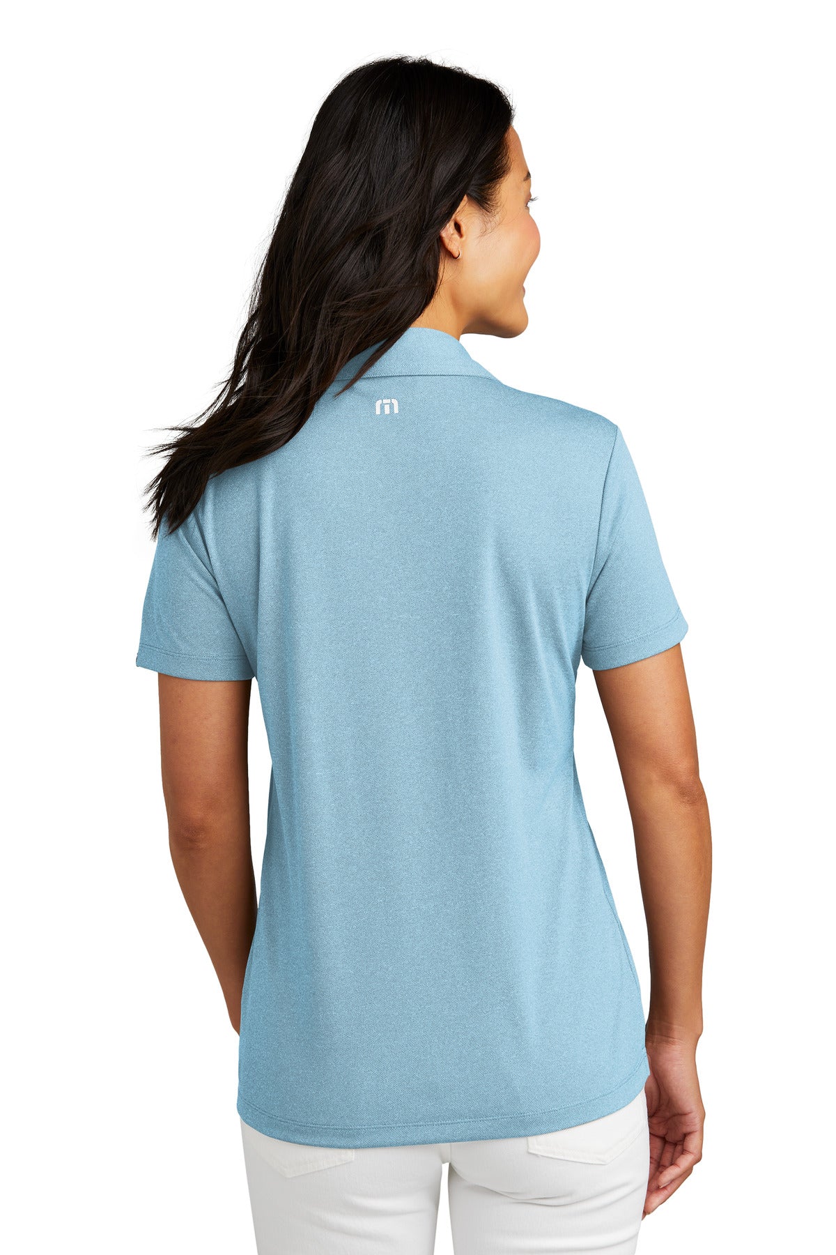 Custom Embroidered TravisMathew Women's Coto Performance Polo TM1WX002,Brilliant Blue Heather