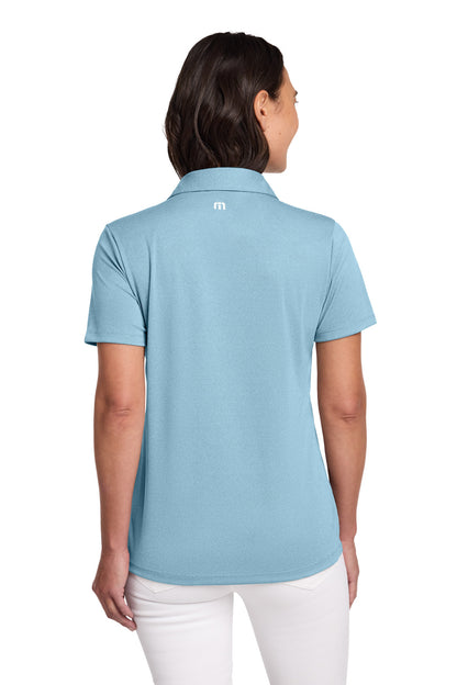 Custom Embroidered TravisMathew Polos/Knits in Brilliant Blue Heather