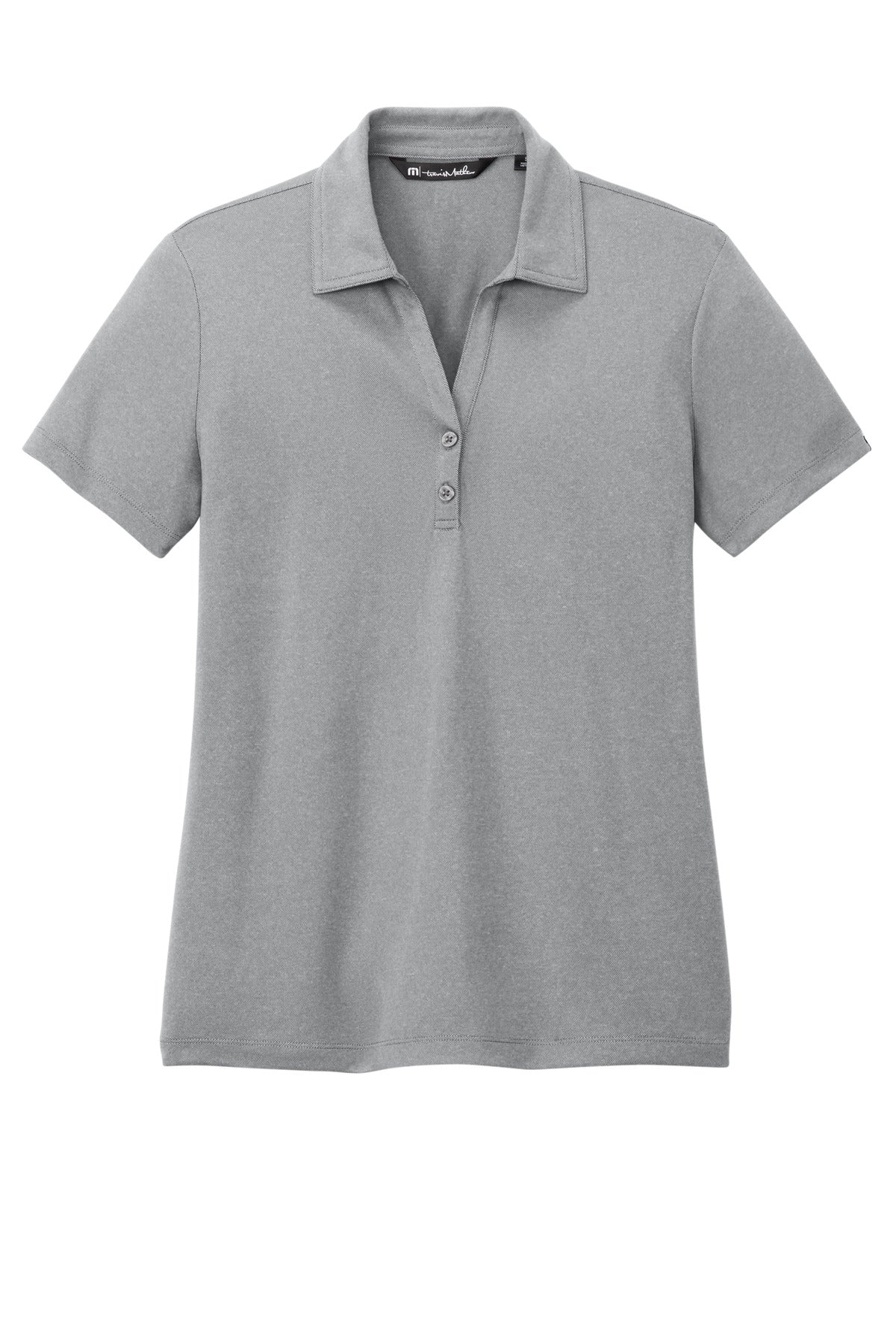 Custom Embroidered TravisMathew Polos/Knits in Quiet Shade Grey Heather