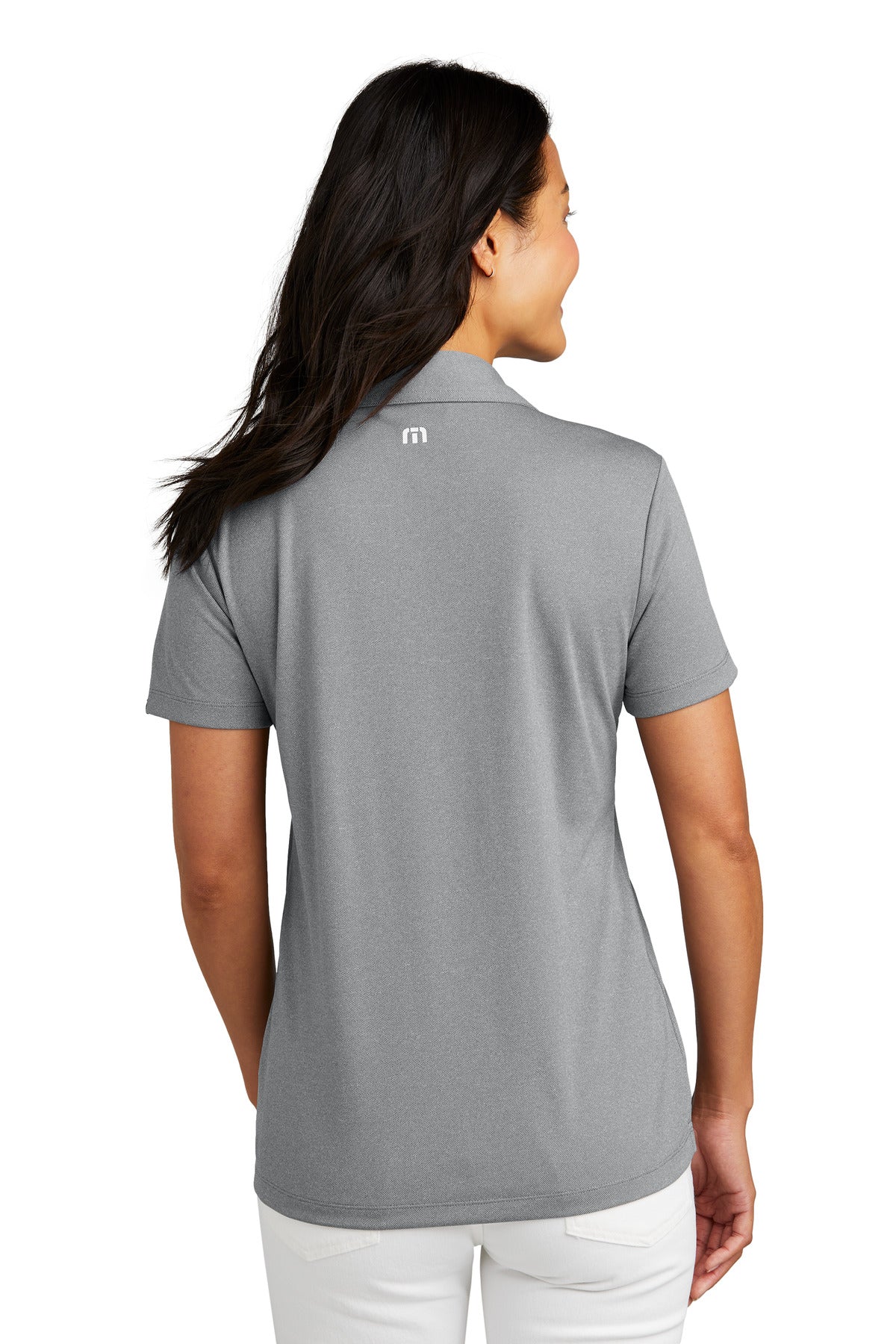 Custom Embroidered TravisMathew Women's Coto Performance Polo TM1WX002,Quiet Shade Grey Heather