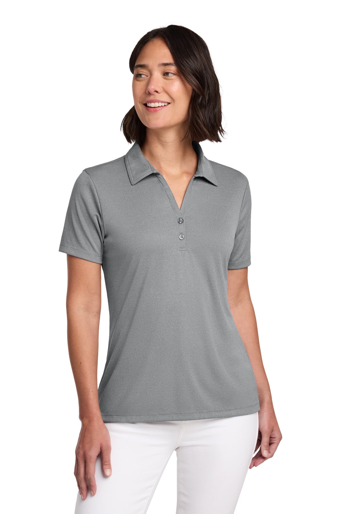 Custom Embroidered TravisMathew Polos/Knits in Quiet Shade Grey Heather