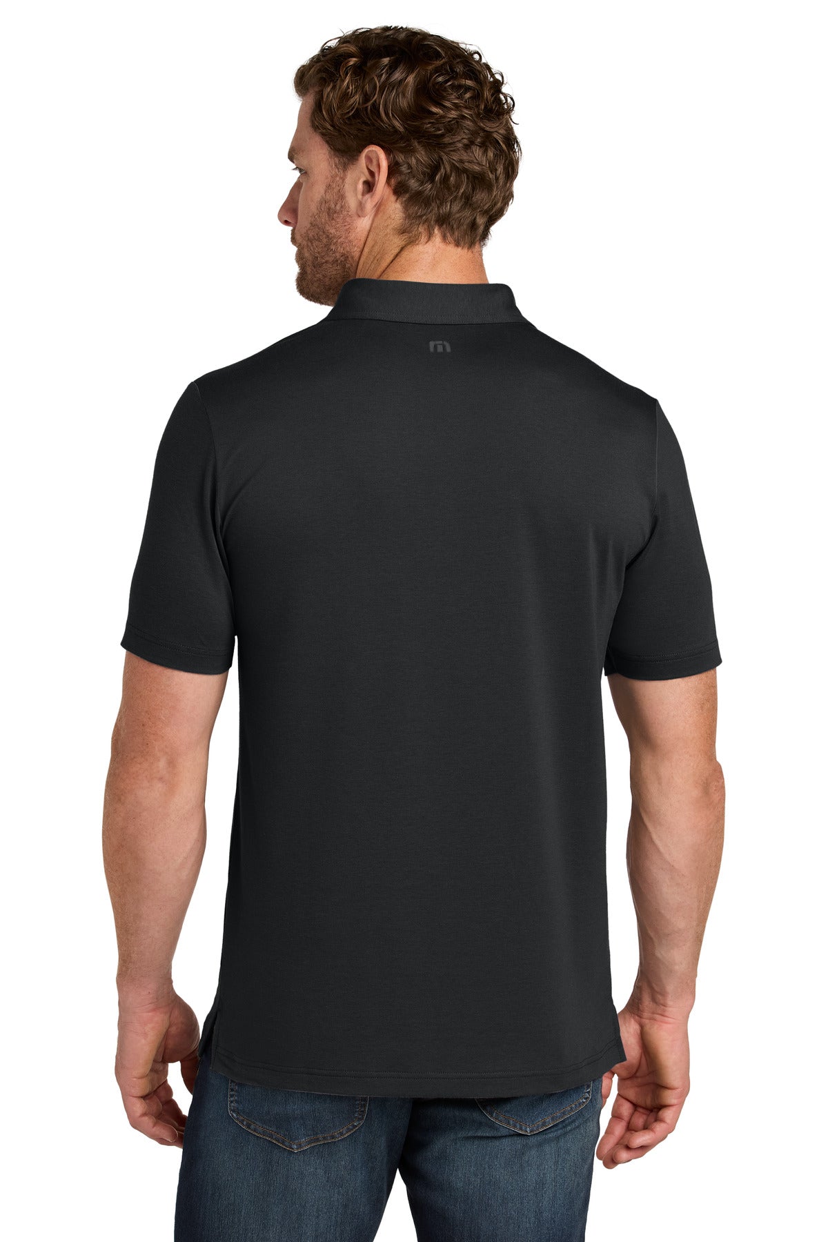 Custom Embroidered TravisMathew Polos/Knits in Black