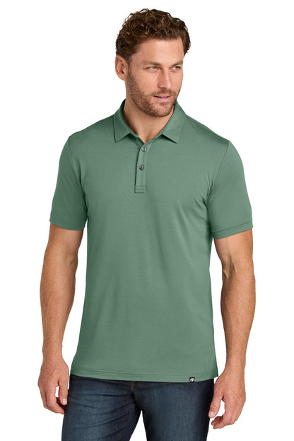 Custom Embroidered TravisMathew Polos/Knits in Laurel Green