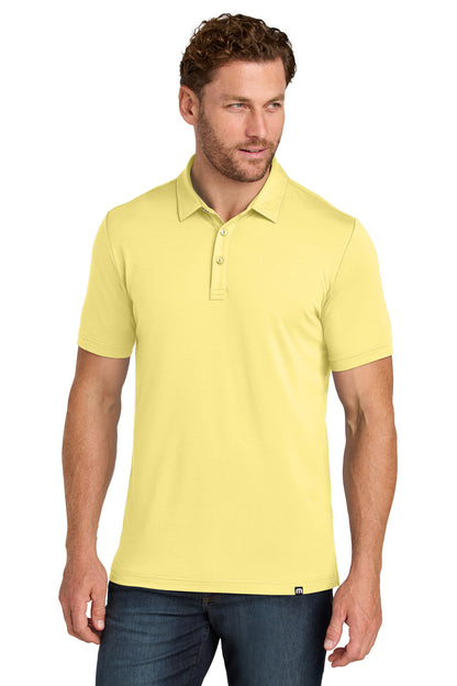Custom Embroidered TravisMathew Polos/Knits in Pale Yellow