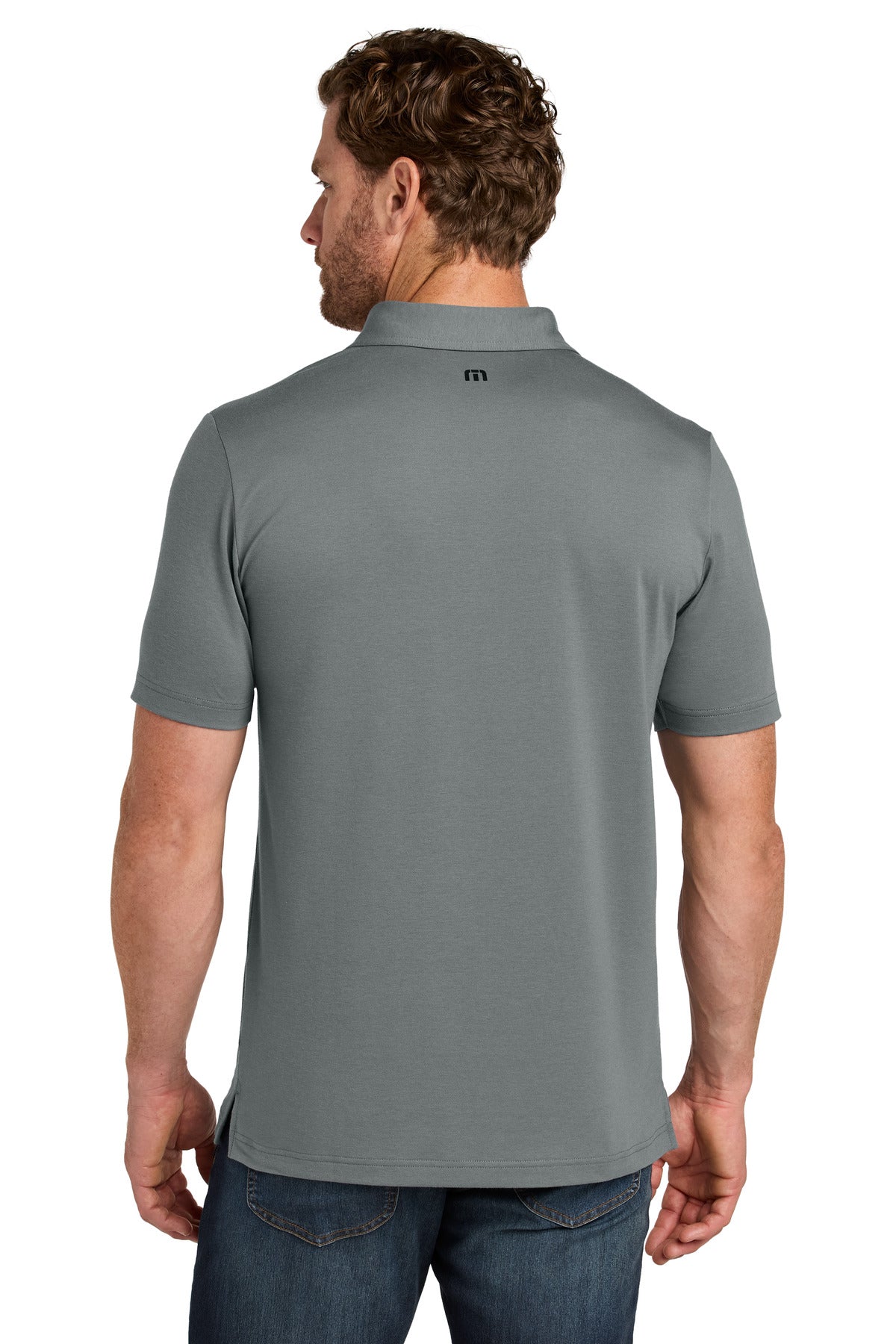 Custom Embroidered TravisMathew Polos/Knits in Quiet Shade Grey
