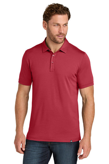 Custom Embroidered TravisMathew Polos/Knits in Scooter Red