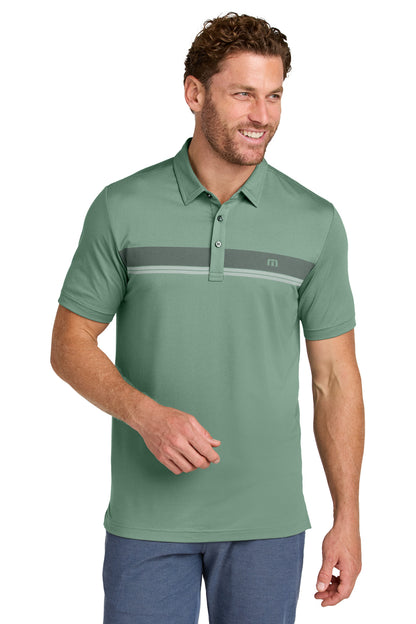 Custom Embroidered TravisMathew Polos/Knits in Laurel Green