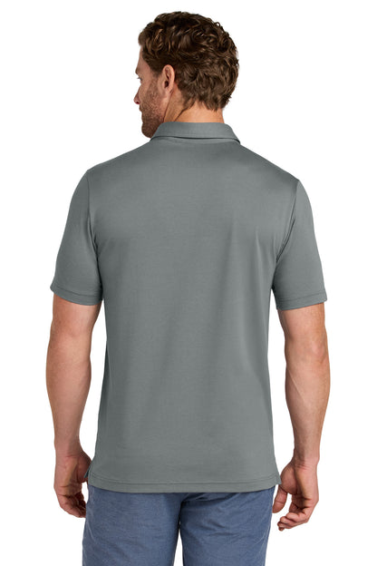 Custom Embroidered TravisMathew Glenview Stripe Polo TMA41462,Quiet Shade Grey