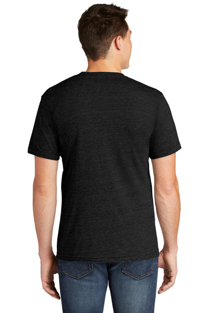 Custom Embroidered American Apparel  Tri-Blend Short Sleeve Track T-Shirt TR401,Tri Black