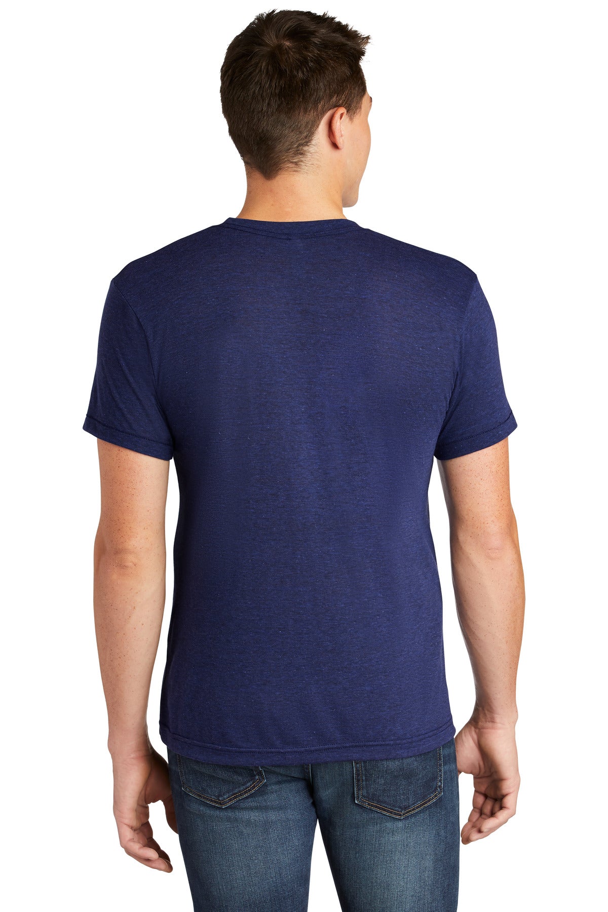 Custom Embroidered American Apparel  Tri-Blend Short Sleeve Track T-Shirt TR401,Tri Indigo