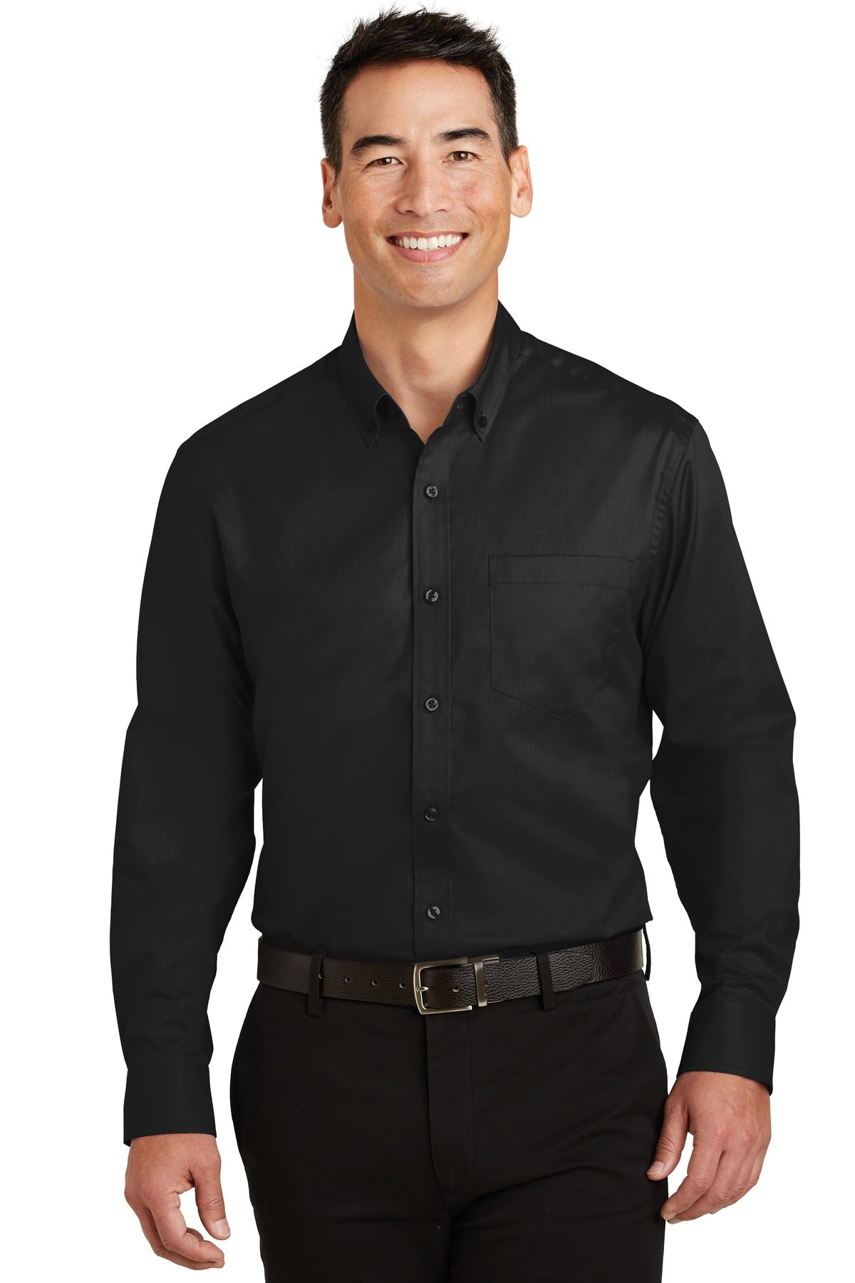 Custom Embroidered Port Authority Tall in Black
