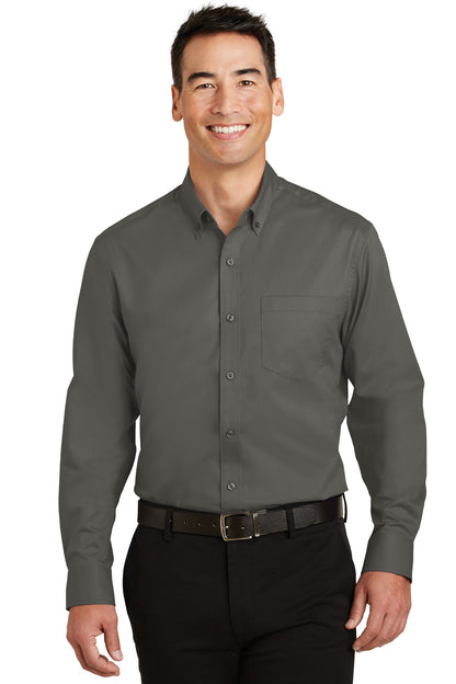 Custom Embroidered Port Authority Tall in Sterling Grey