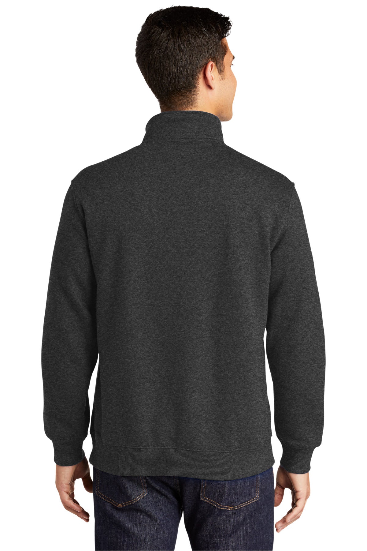 Custom Embroidered Sport-Tek Tall 1/4-Zip Sweatshirt. TST253,Graphite Heather