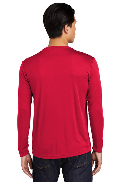 Custom Embroidered Sport-Tek Tall Long Sleeve PosiCharge Competitor Tee. TST350LS,True Red