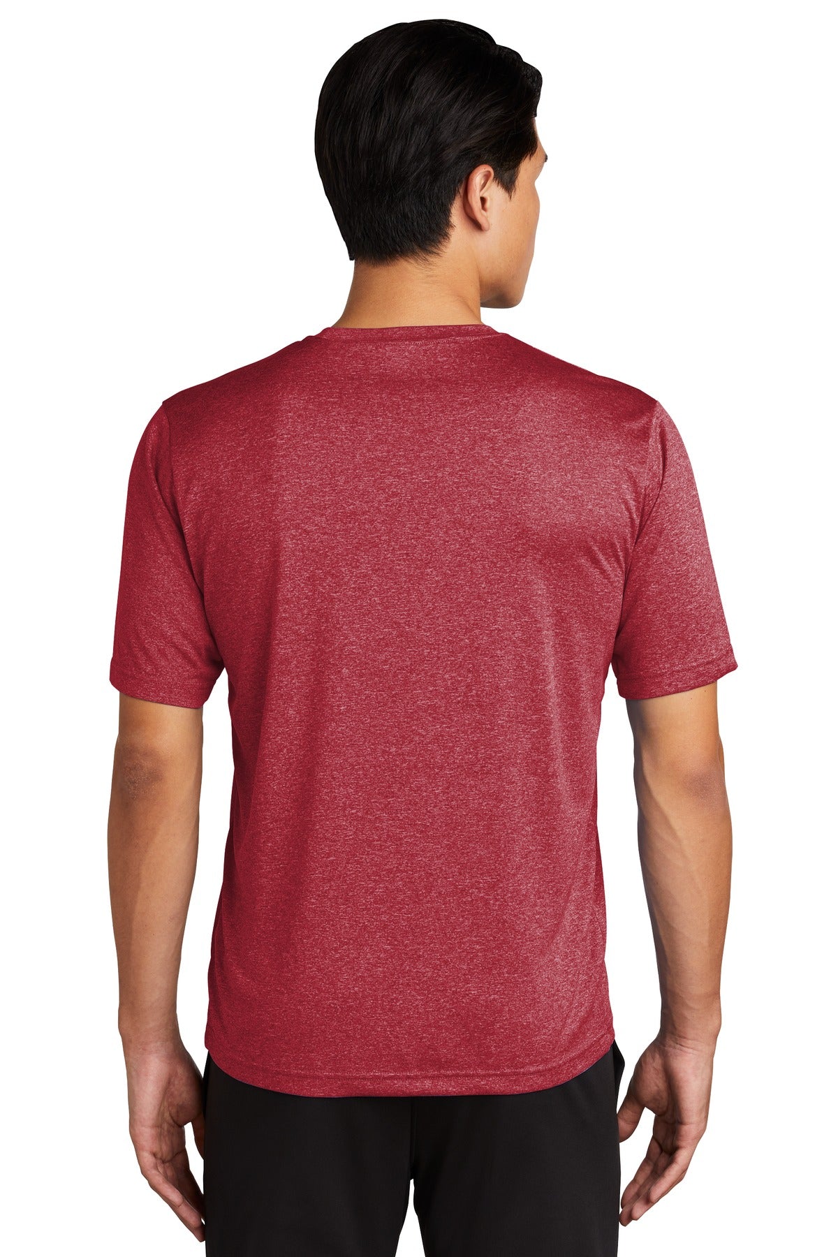 Custom Embroidered Sport-Tek Tall Heather Contender Tee. TST360,Scarlet Heather