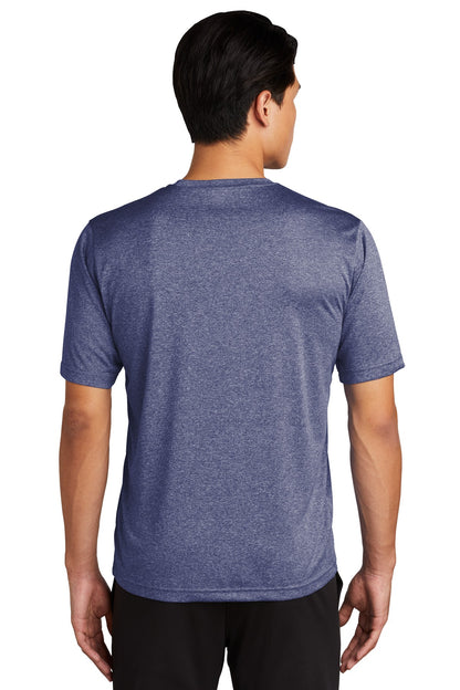 Custom Embroidered Sport-Tek Tall Heather Contender Tee. TST360,True Navy Heather