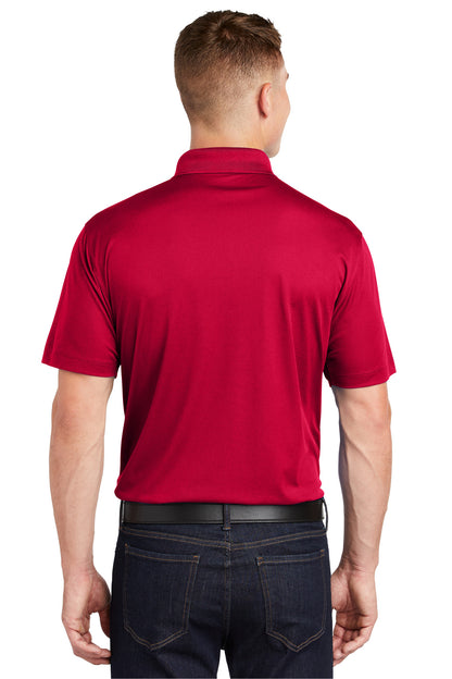 Custom Embroidered Sport-Tek Tall Micropique Sport-Wick Polo. TST650,Deep Red