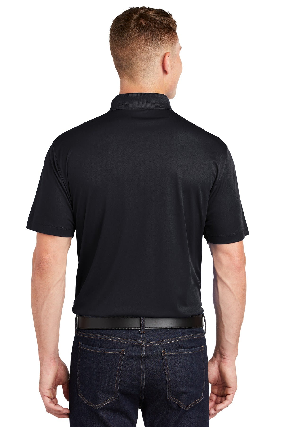 Custom Embroidered Sport-Tek Tall Micropique Sport-Wick Polo. TST650,Black