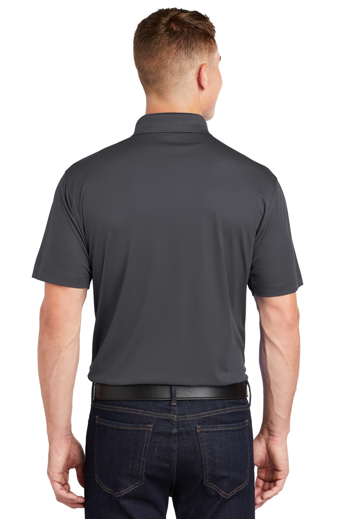 Custom Embroidered Sport-Tek Tall Micropique Sport-Wick Polo. TST650,Iron Grey