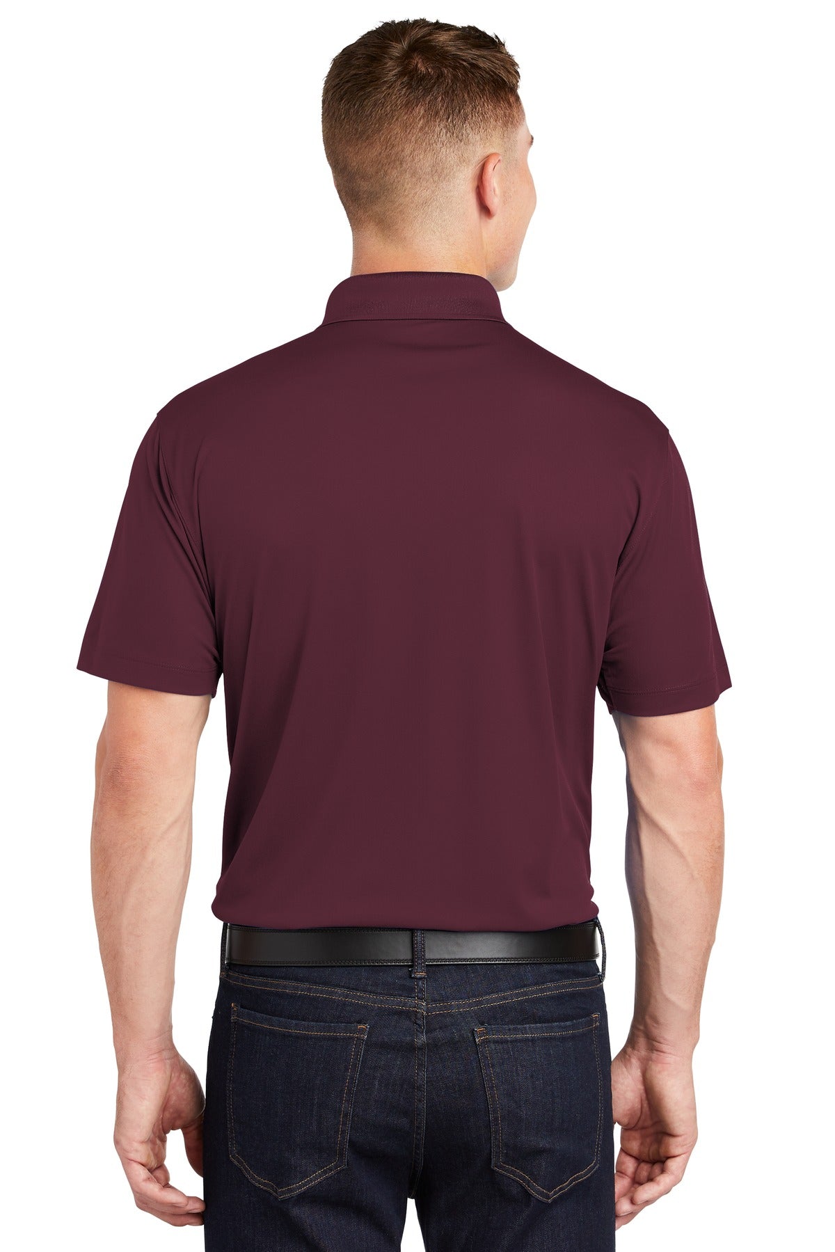Custom Embroidered Sport-Tek Tall Micropique Sport-Wick Polo. TST650,Maroon