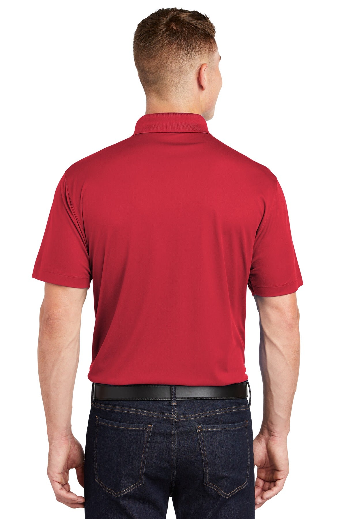 Custom Embroidered Sport-Tek Tall Micropique Sport-Wick Polo. TST650,True Red
