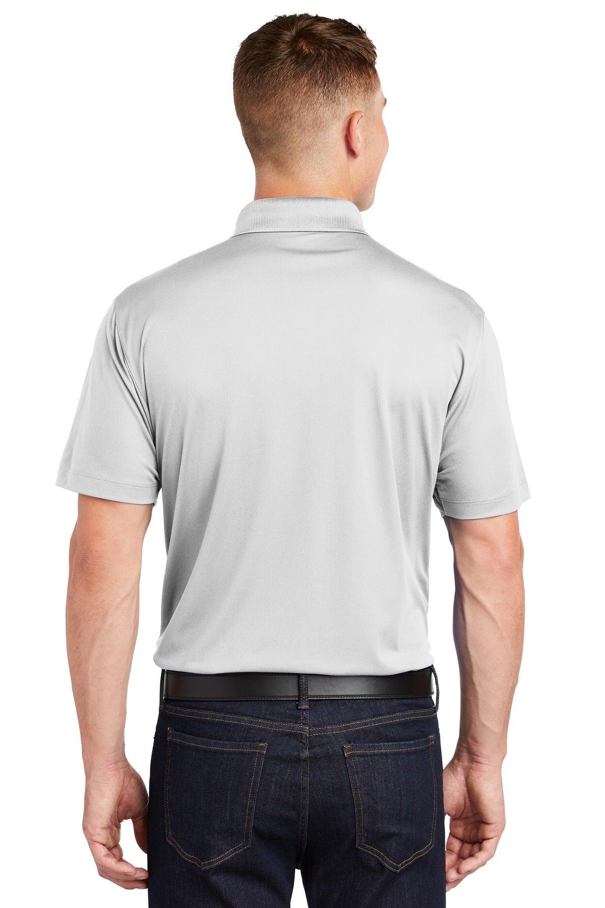 Custom Embroidered Sport-Tek Tall Micropique Sport-Wick Polo. TST650,White