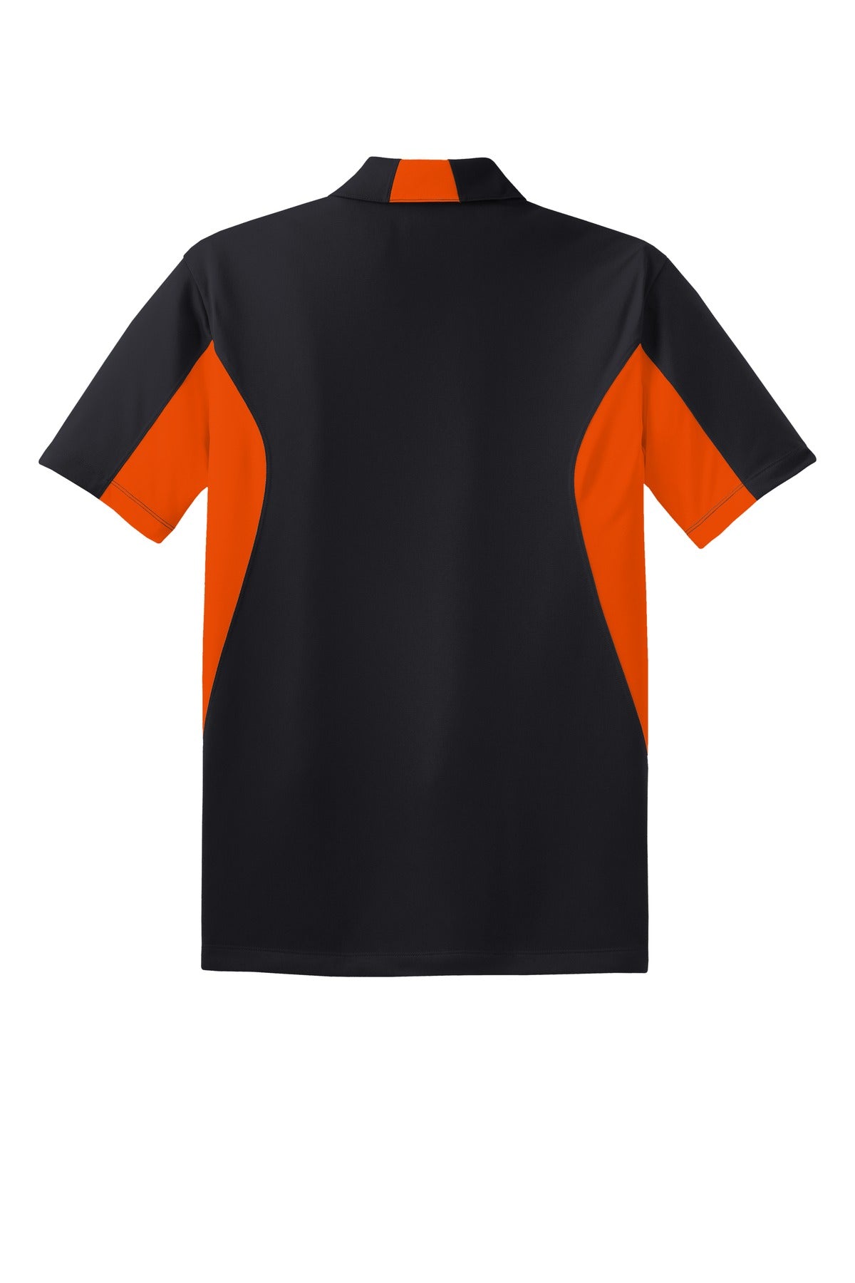Custom Embroidered Sport-Tek Polos/Knits in Black/ Deep Orange