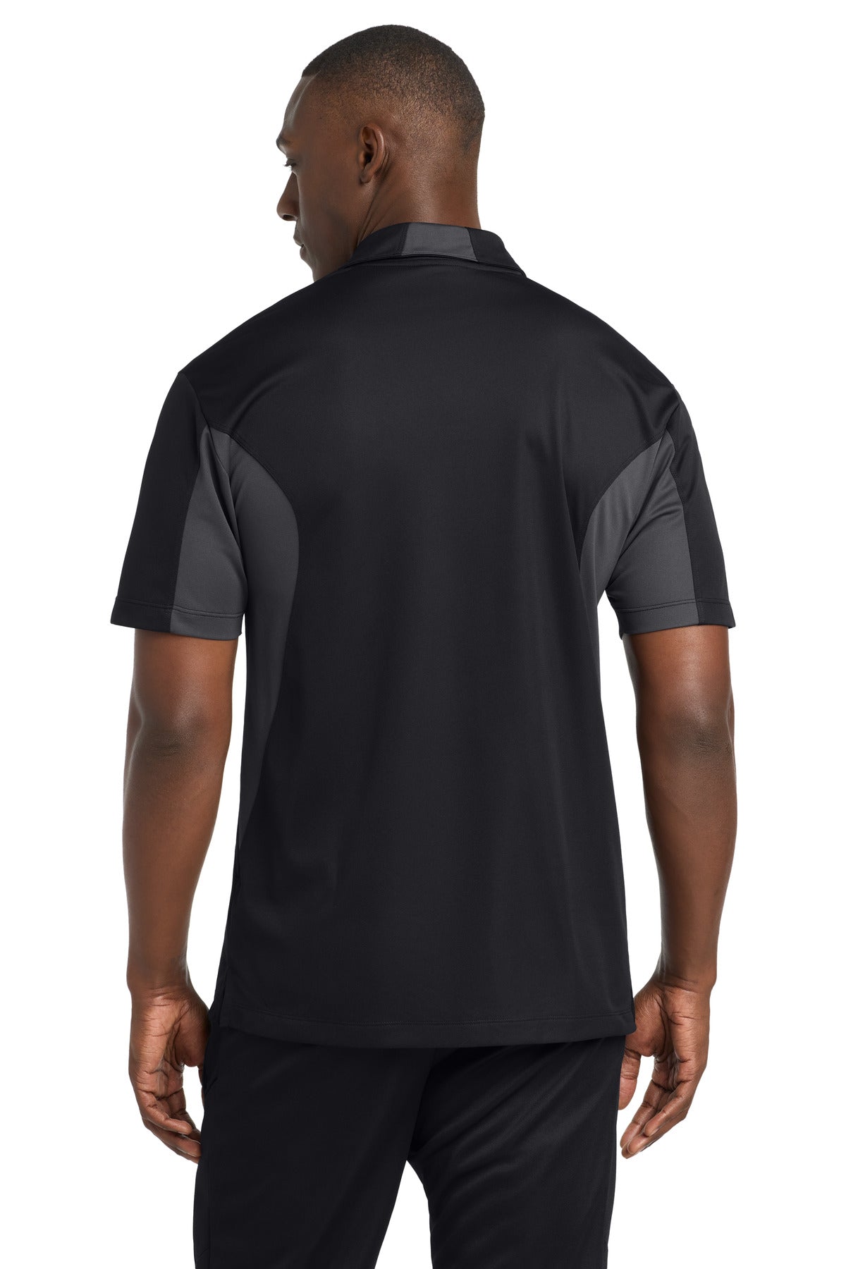 Custom Embroidered Sport-Tek Polos/Knits in Black/ Iron Grey