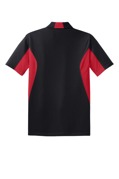 Custom Embroidered Sport-Tek Polos/Knits in Black/ True Red