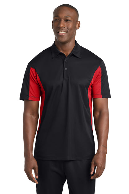 Custom Embroidered Sport-Tek Polos/Knits in Black/ True Red