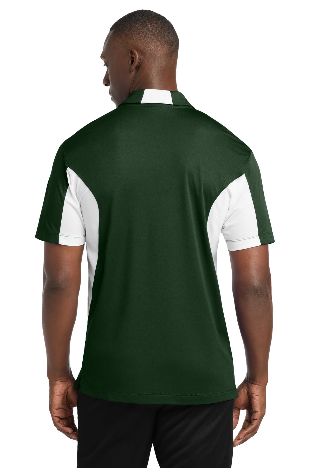Custom Embroidered Sport-Tek Polos/Knits in Forest Green/ White