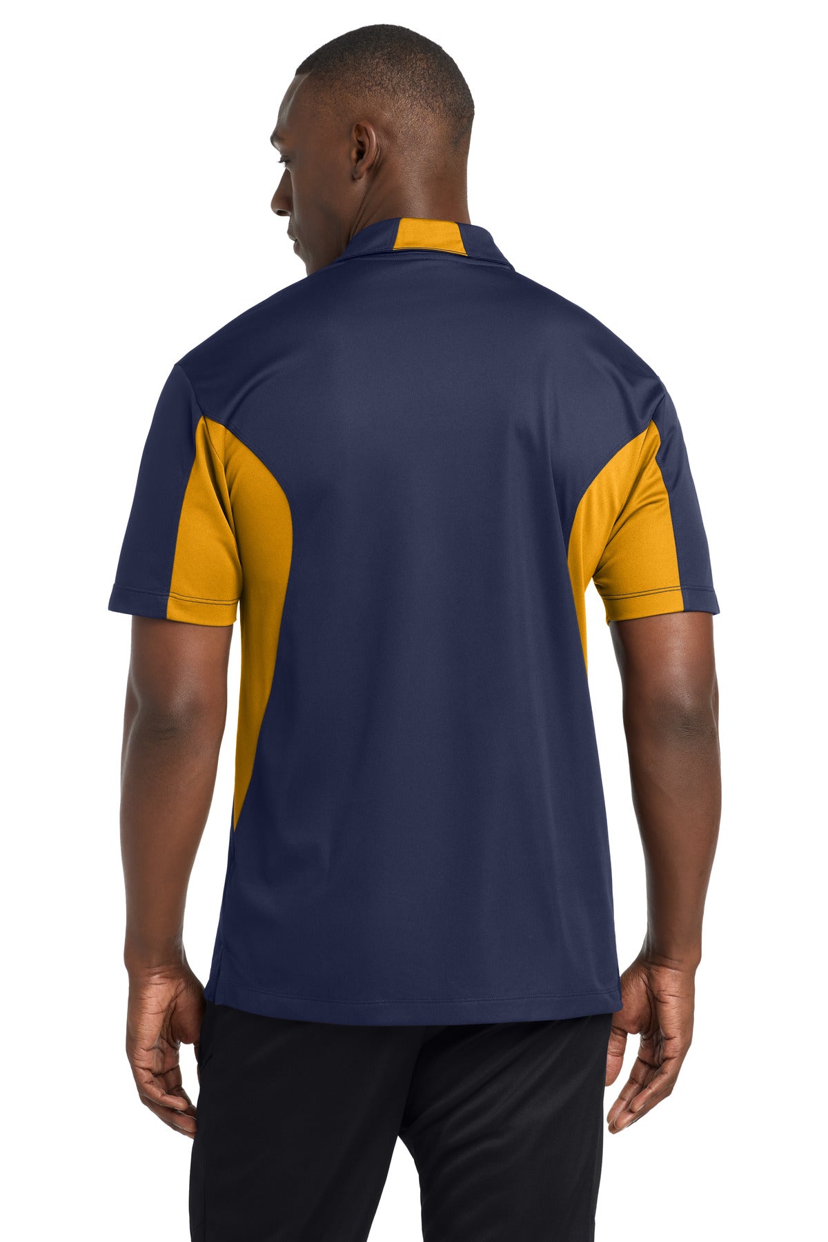 Custom Embroidered Sport-Tek Polos/Knits in True Navy/ Gold