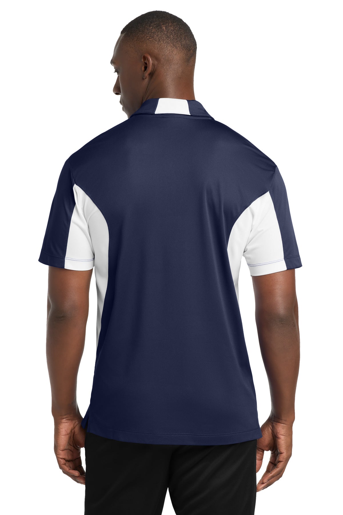 Custom Embroidered Sport-Tek Polos/Knits in True Navy/ White