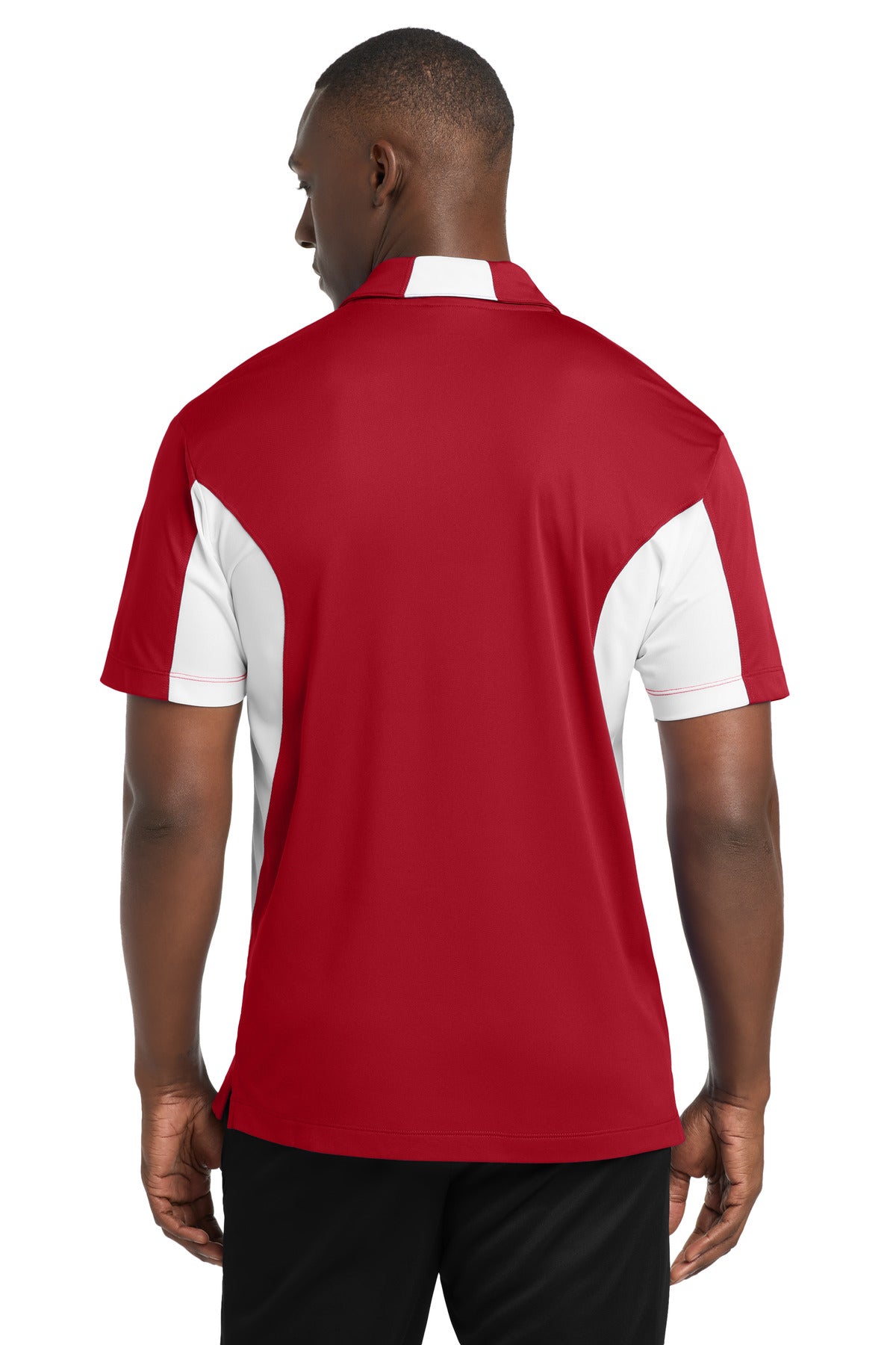 Custom Embroidered Sport-Tek Polos/Knits in True Red/ White
