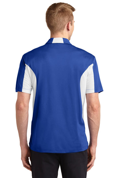 Custom Embroidered Sport-Tek Tall Side Blocked Micropique Sport-Wick Polo. TST655,True Royal/ White