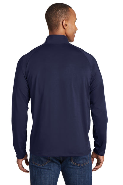 Custom Embroidered Sport-Tek Tall Sport-Wick Stretch 1/4-Zip Pullover. TST850,True Navy