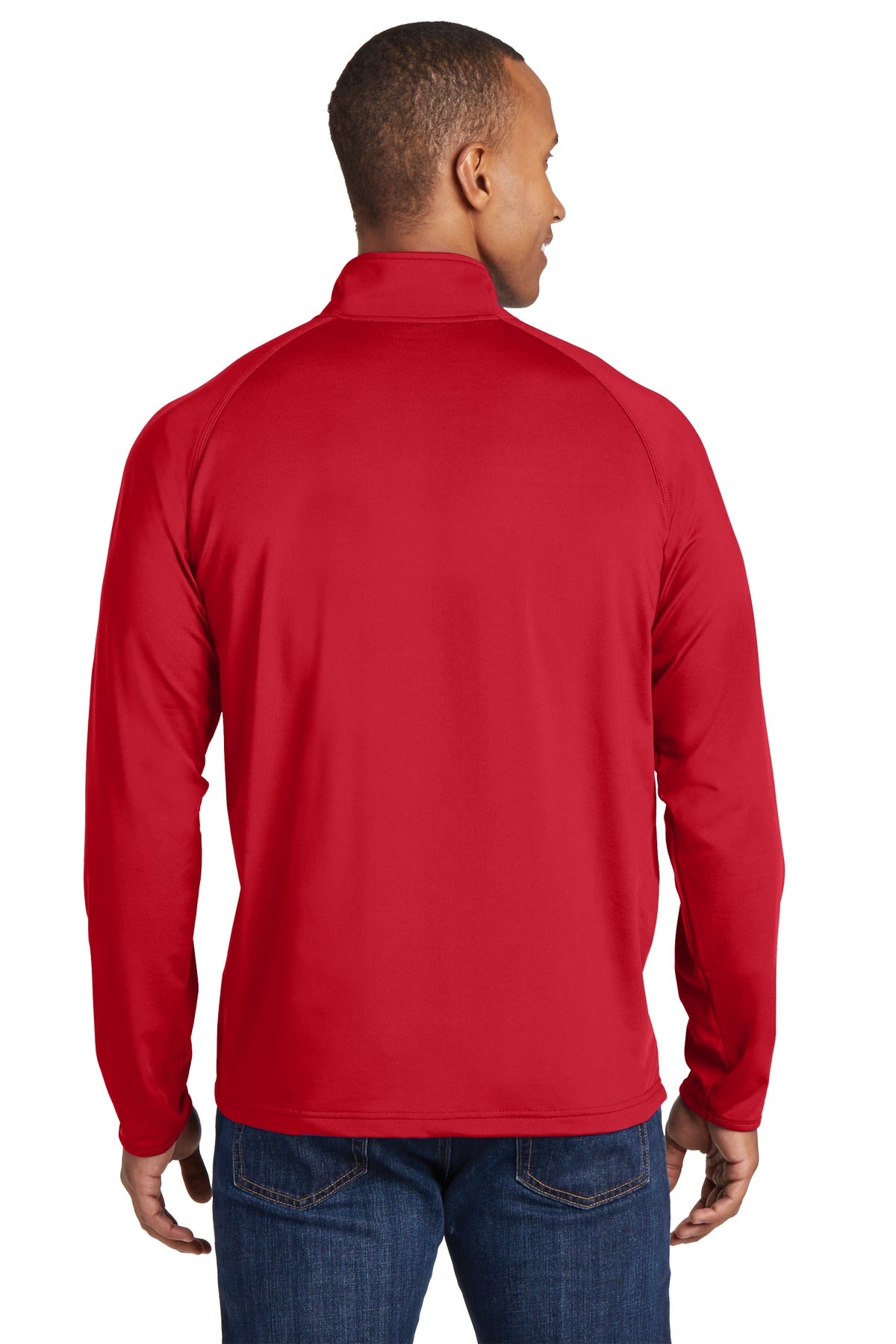 Custom Embroidered Sport-Tek Tall Sport-Wick Stretch 1/4-Zip Pullover. TST850,True Red