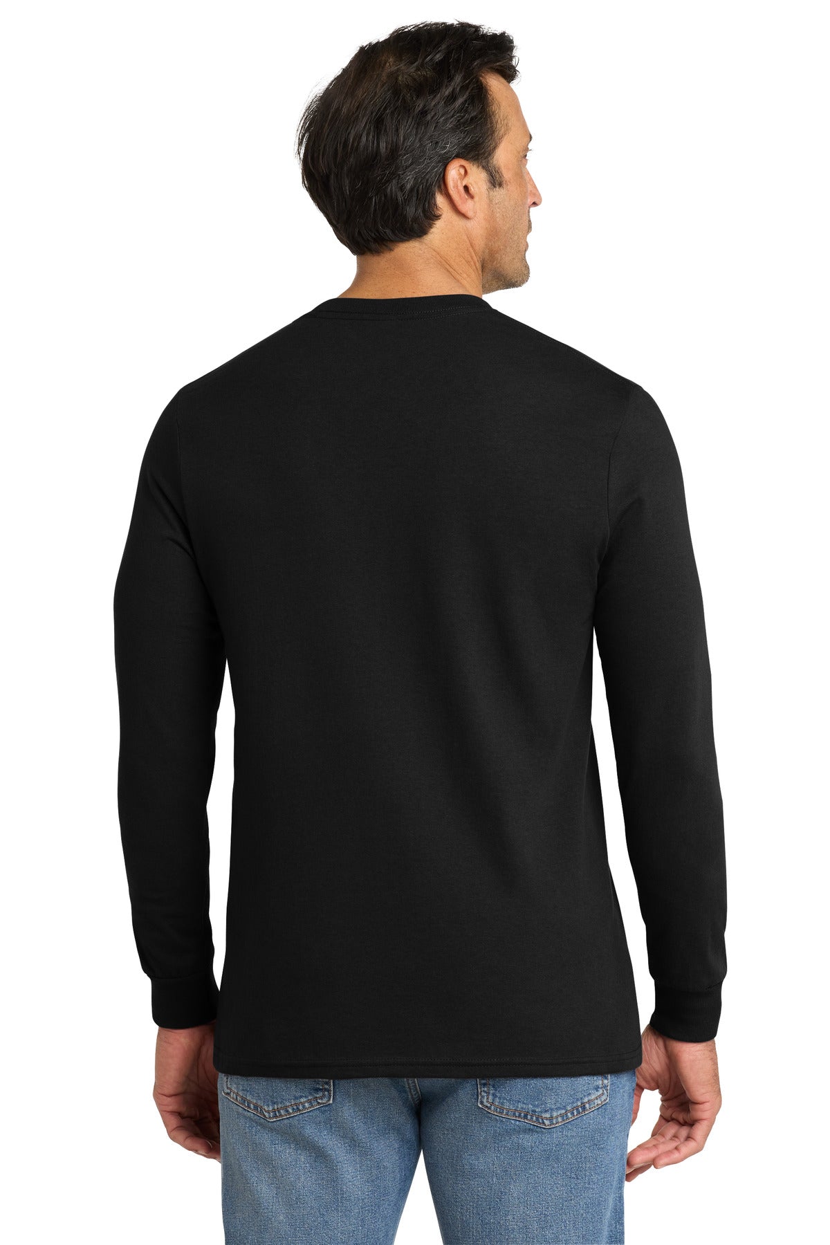 Custom Embroidered Volunteer Knitwear T-Shirts  in Deep Black