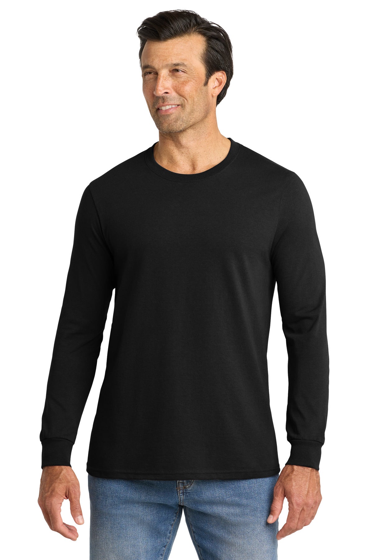 Custom Embroidered Volunteer Knitwear T-Shirts  in Deep Black