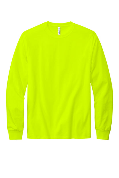 Custom Embroidered Volunteer Knitwear T-Shirts  in Safety Green