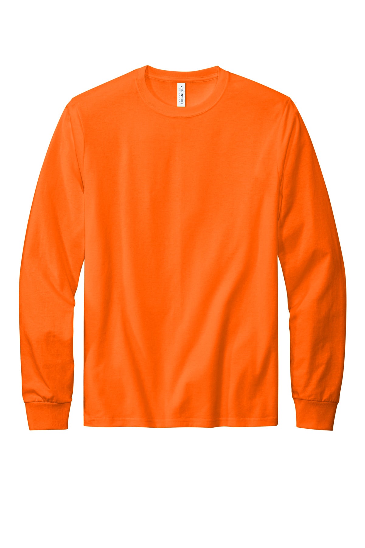 Custom Embroidered Volunteer Knitwear T-Shirts  in Safety Orange