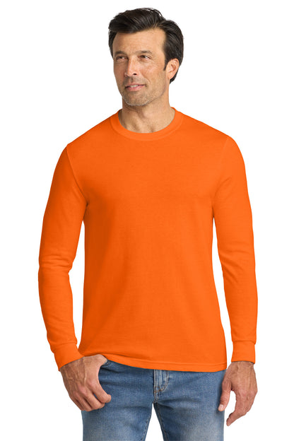 Custom Embroidered Volunteer Knitwear T-Shirts  in Safety Orange