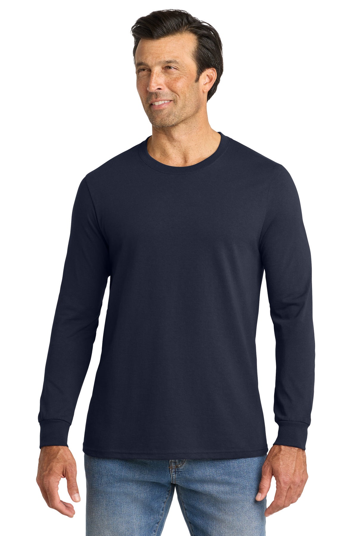 Custom Embroidered Volunteer Knitwear T-Shirts  in Strong Navy