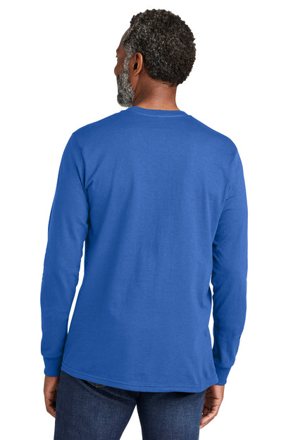Custom Embroidered Volunteer Knitwear All-American Long Sleeve Tee VL100LS,True Royal